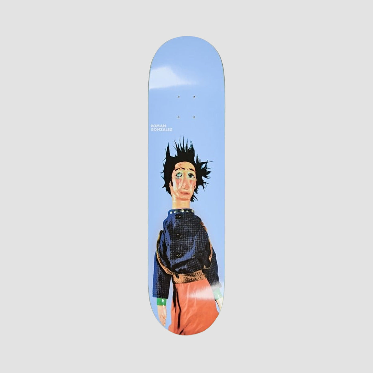 Polar Roman Gonzalez Lorca Skateboard Deck Light Blue - 8.125"