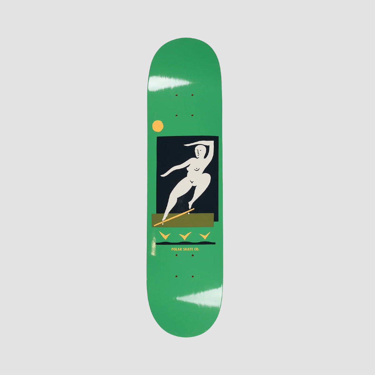 Polar Team BS Smith Skateboard Deck Green - 8.25"