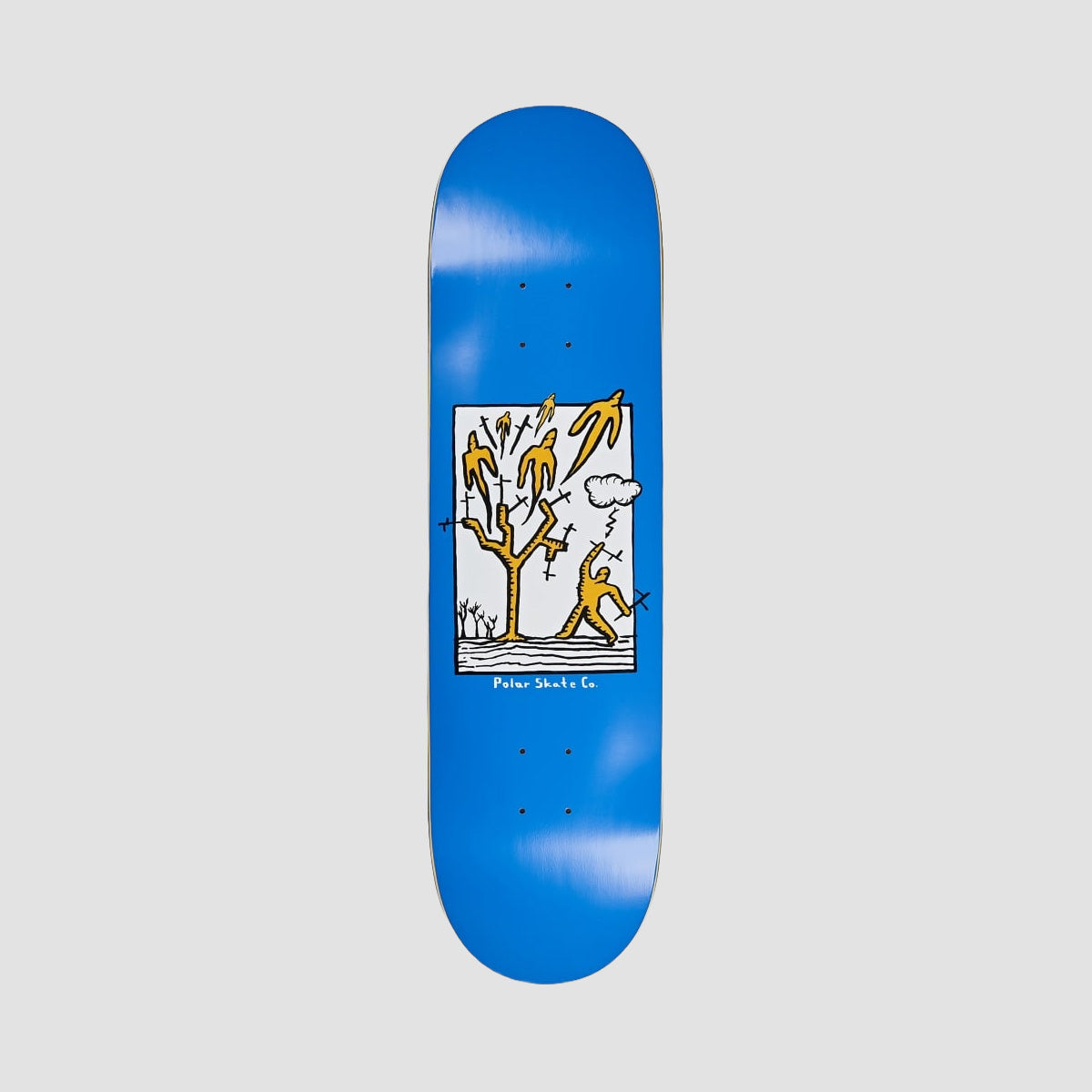 Polar Team Heaven Skateboard Deck Blue - 8.375"