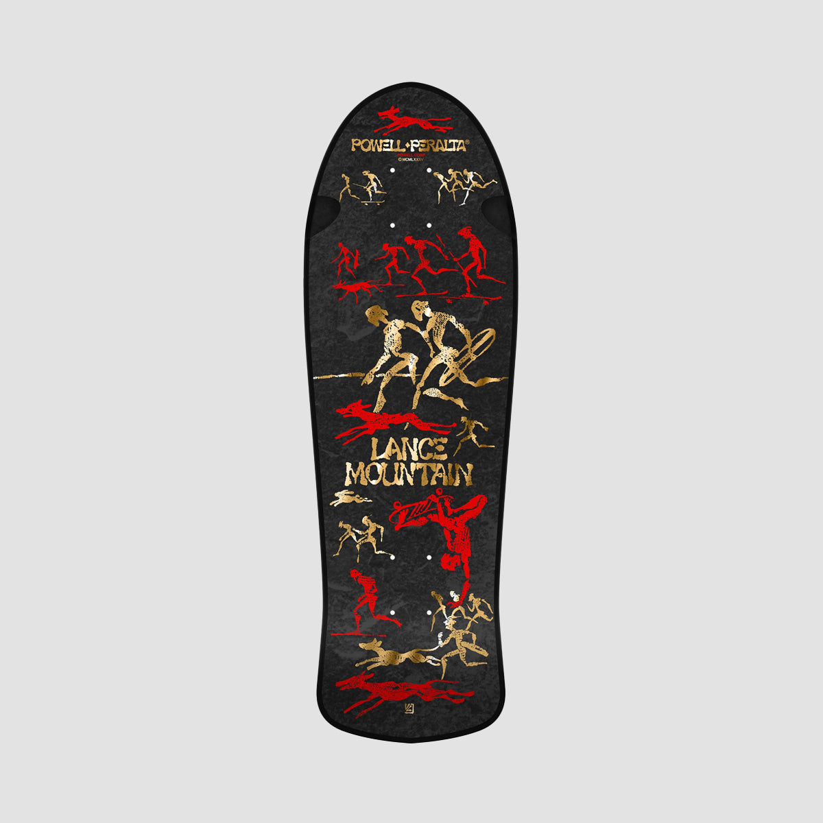 Powell Peralta Bones Brigade Series 16 Lance Mountain Skateboard Deck Black - 9.9"