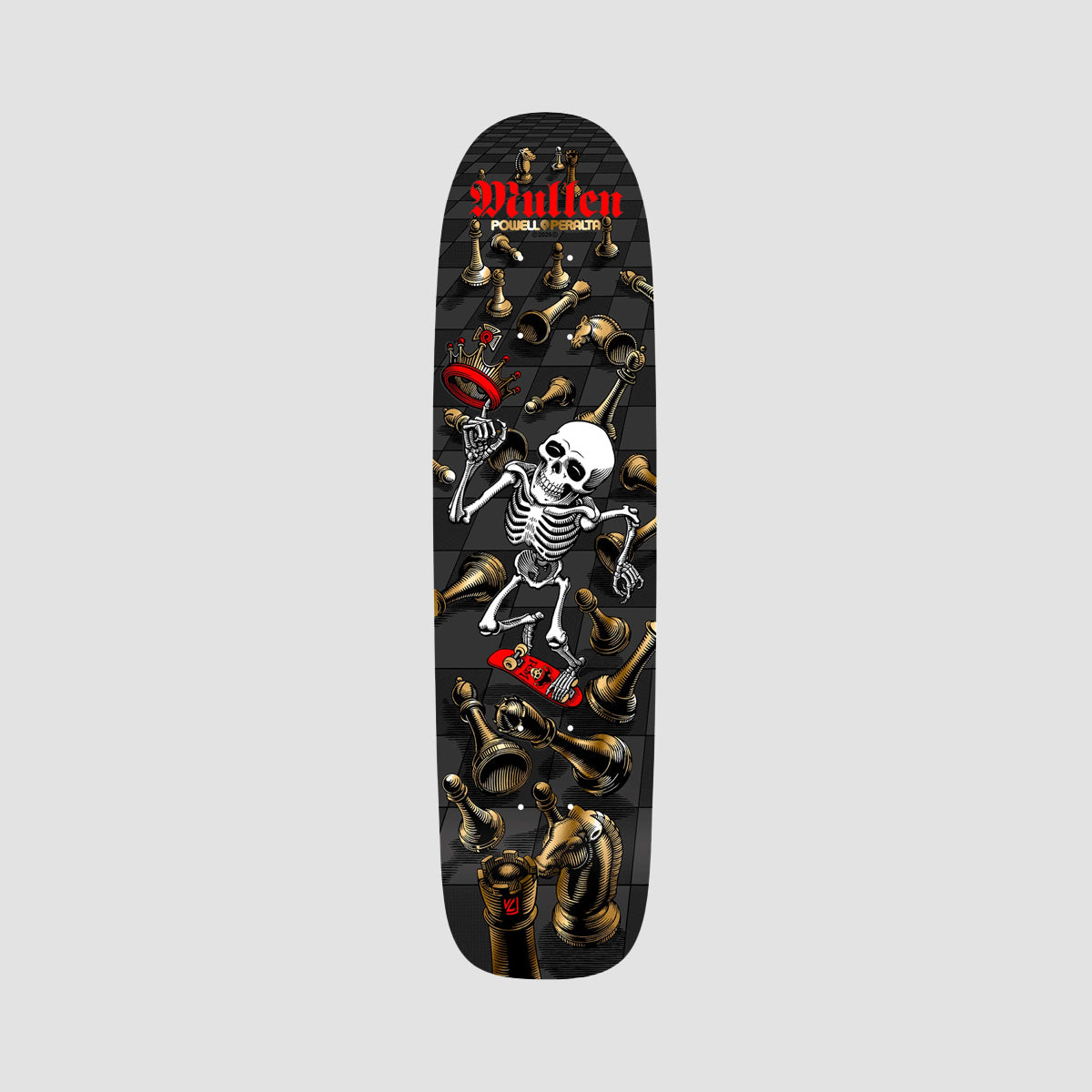Powell Peralta Bones Brigade Series 16 Rodney Mullen Skateboard Deck Black - 7.4"