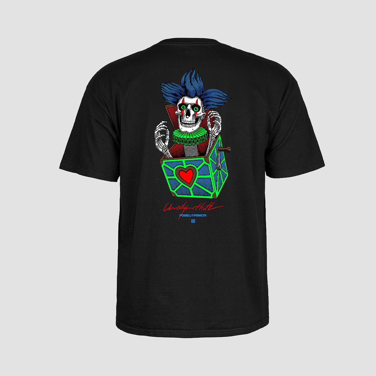 Powell Peralta Chris Hiett Skull T-Shirt Black