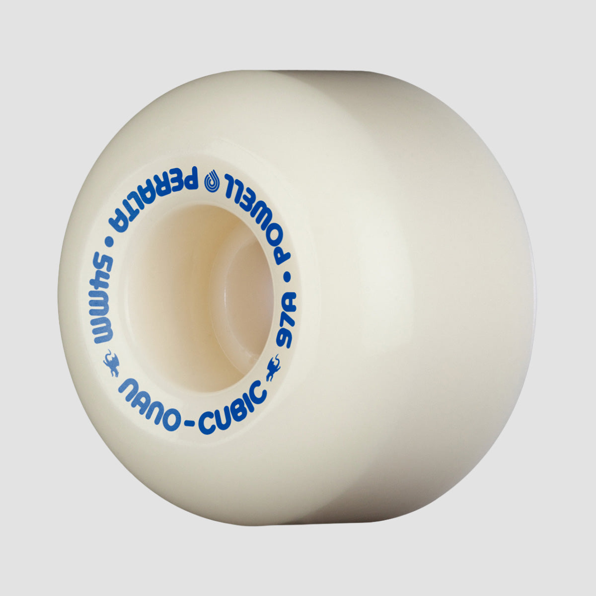 Powell Peralta Dragon Formula Nano Cubic 97A Skateboard Wheels Off White/Blue 54x36mm