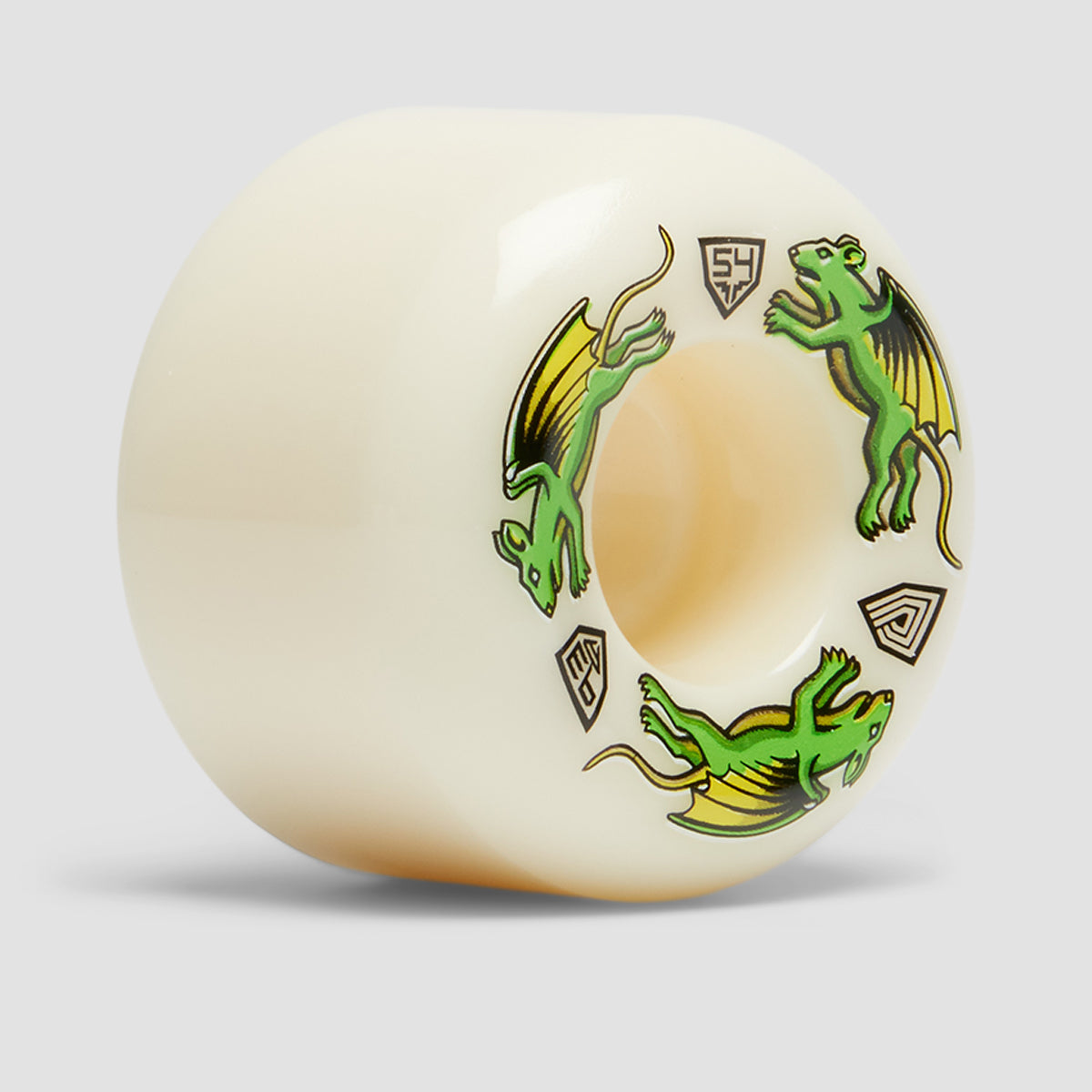 Powell Peralta Dragon Formula Nano Rats 93A A2 Skateboard Wheels White 54x39mm