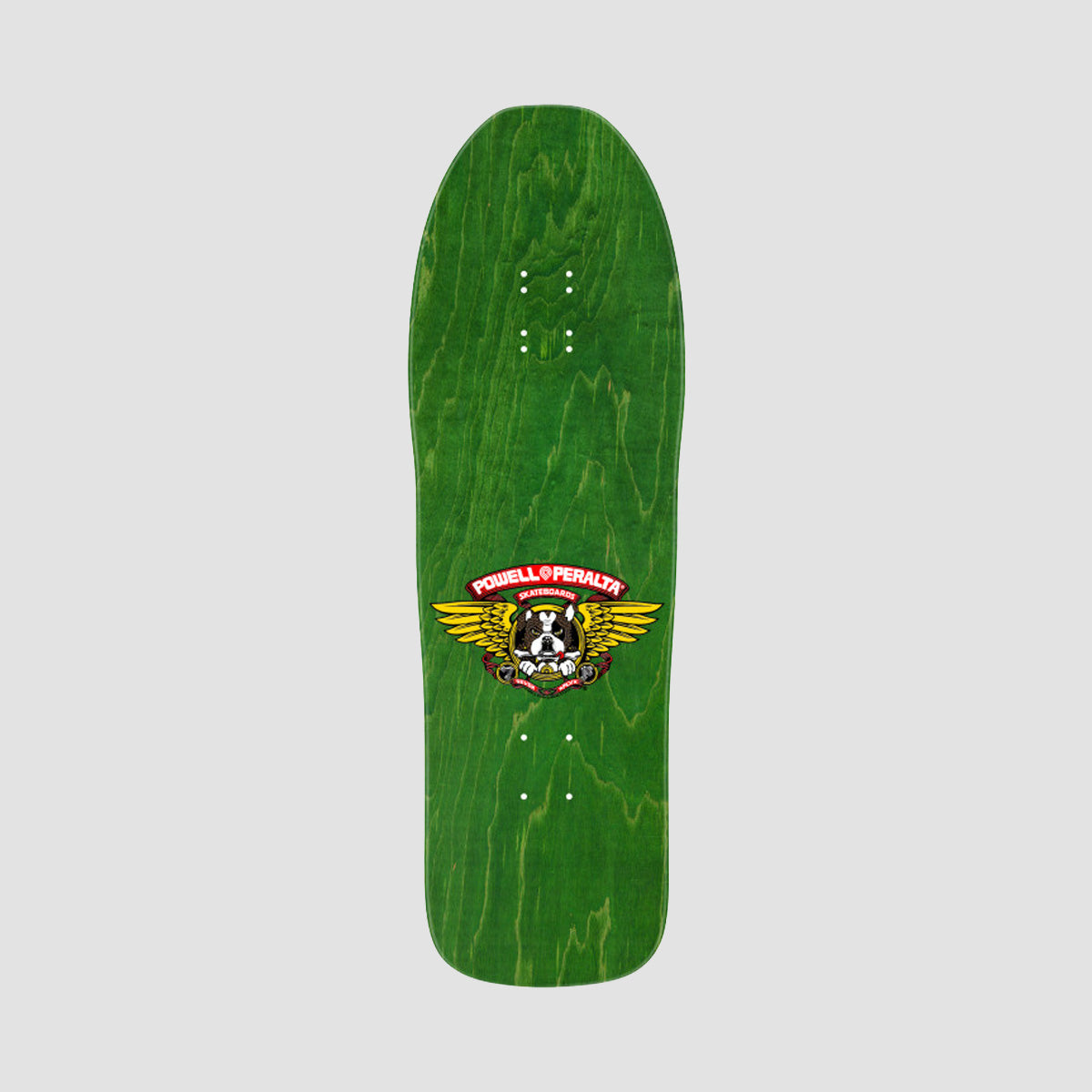 Powell Peralta Frankie Hill Bull Dog 167 Skateboard Deck Green/Gold Foil - 9.95"