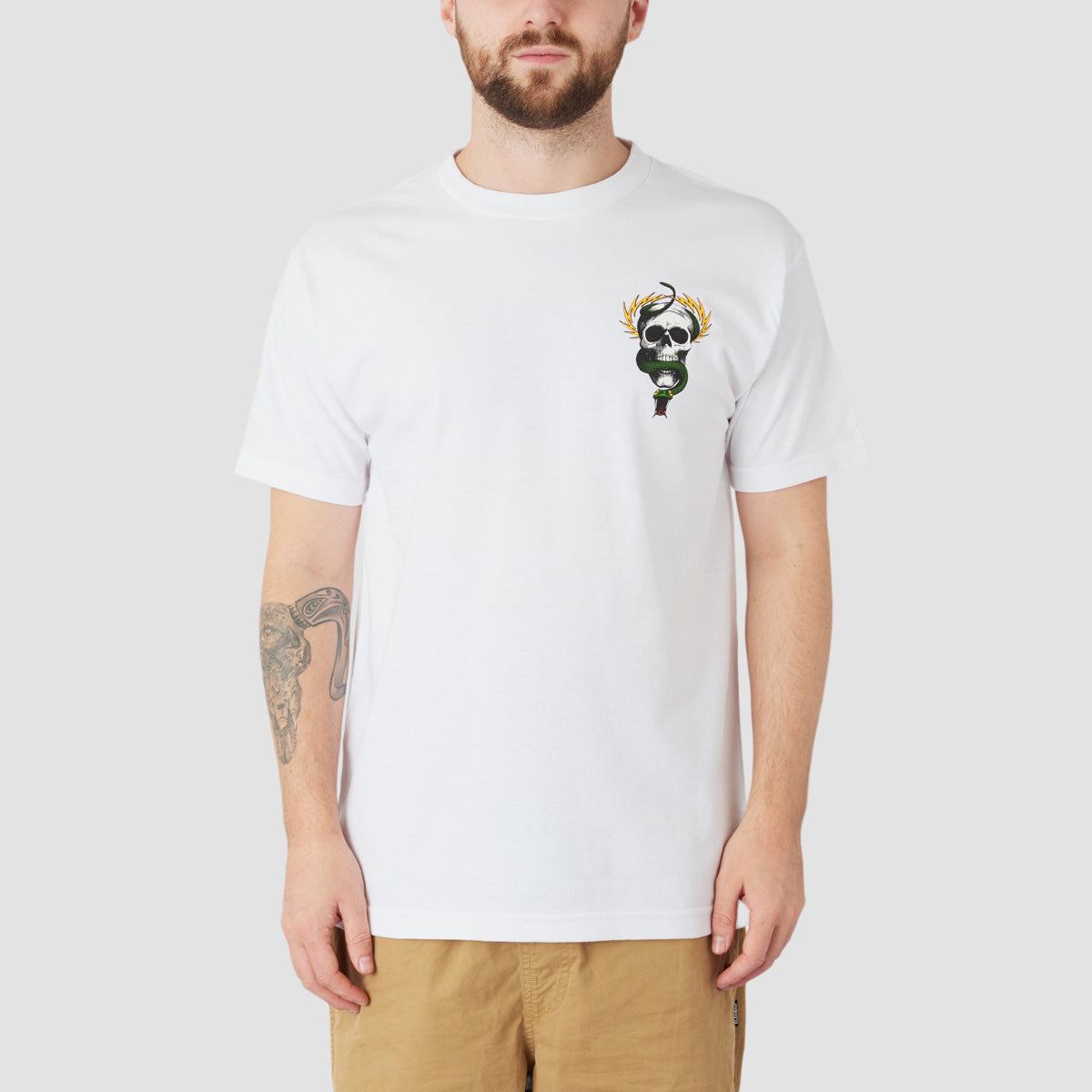 Powell Peralta McGill Skull & Snake T-Shirt White