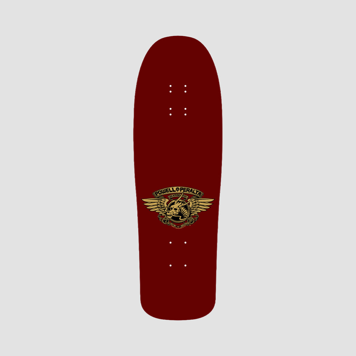 Powell Peralta Steve Caballero Mask Reissue 211 Skateboard Deck Burgundy/Gold Foil - 9.75"