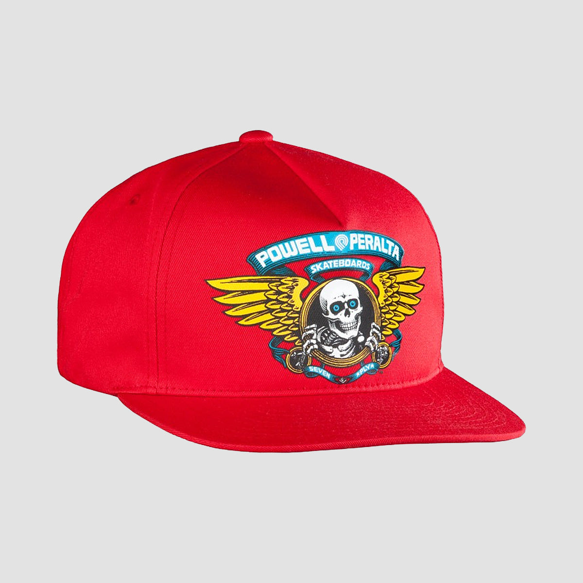 Powell Peralta Winged Ripper Snapback Cap Red
