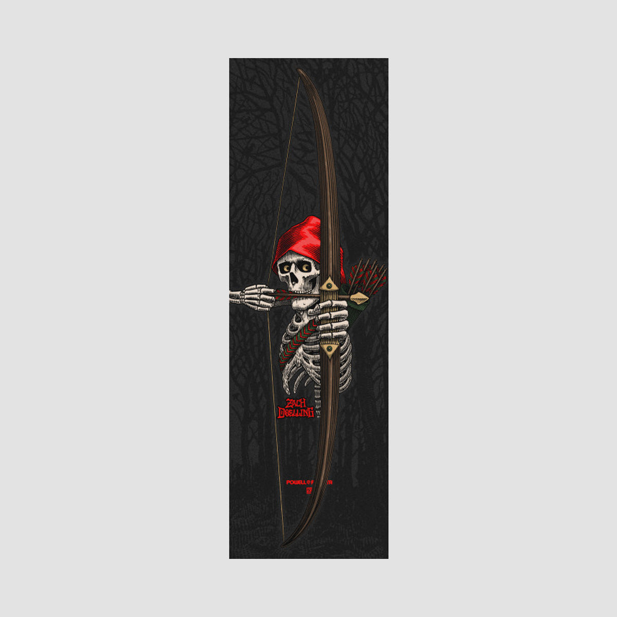 Powell Peralta Zach Doelling Archer Grip Tape Black - 10.5"