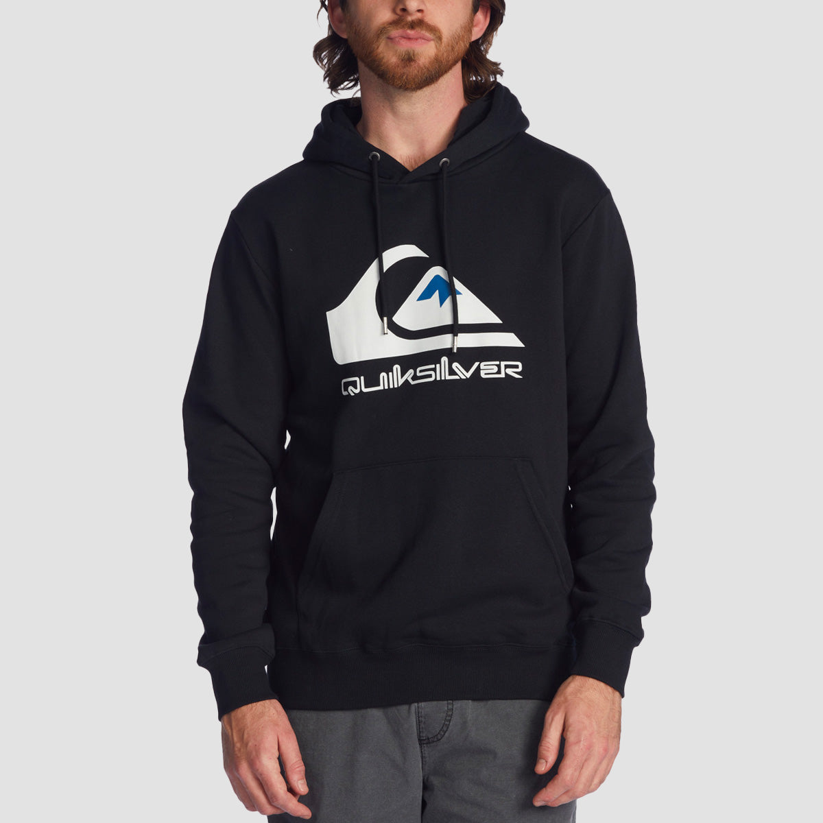 Quiksilver Big Logo Pullover Hoodie Black