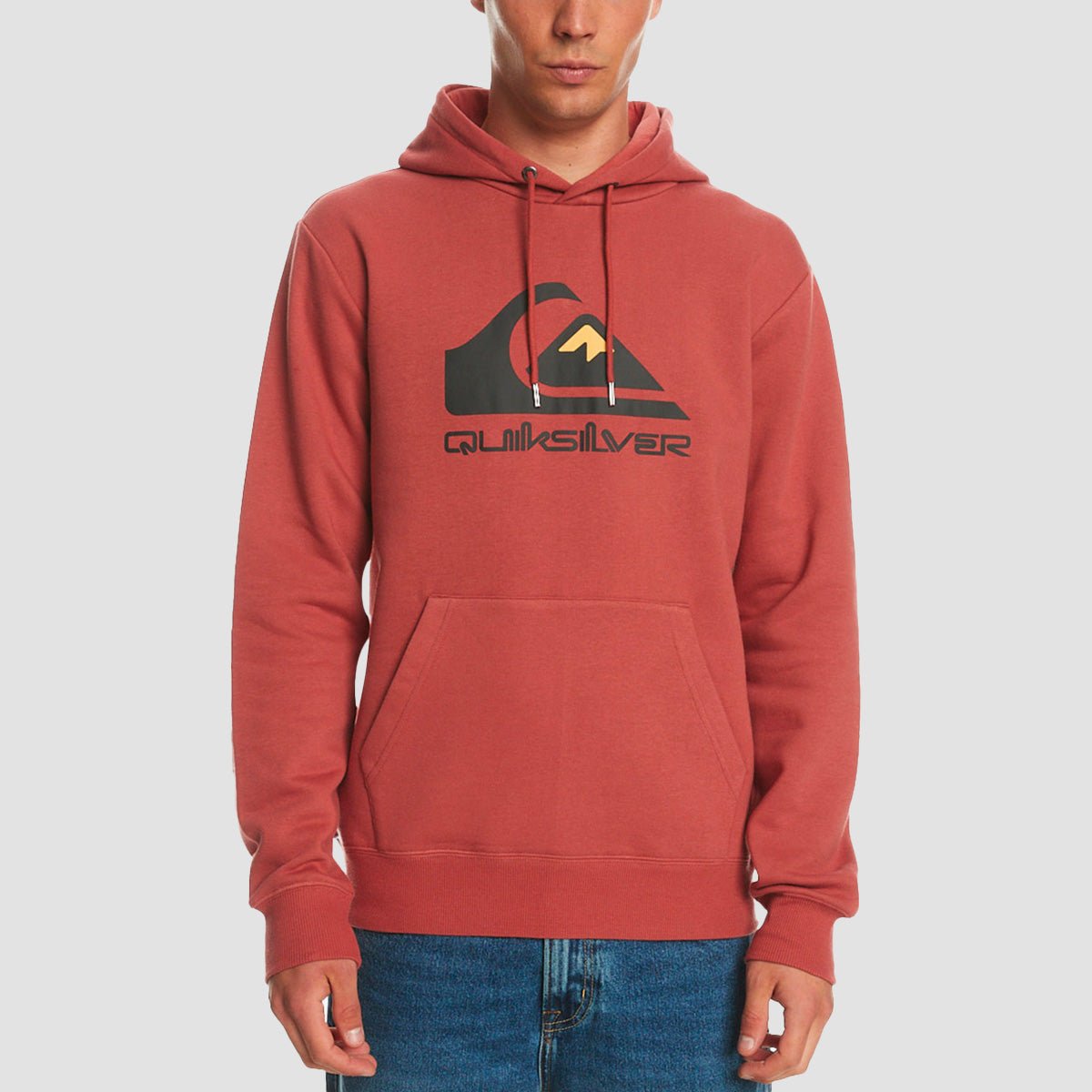 Quiksilver Big Logo Pullover Hoodie Marsala