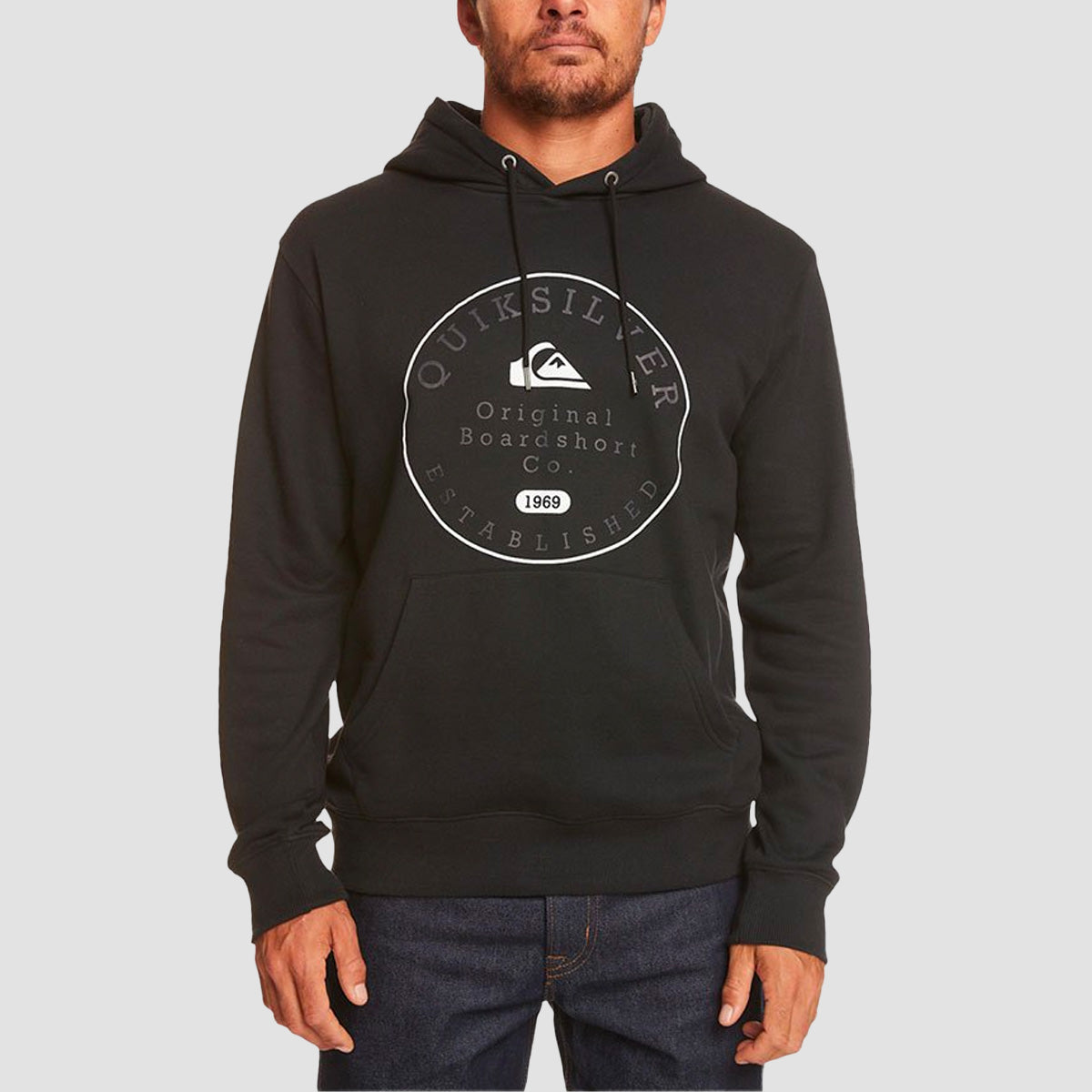 Quiksilver Circle Trim Pullover Hoodie Black