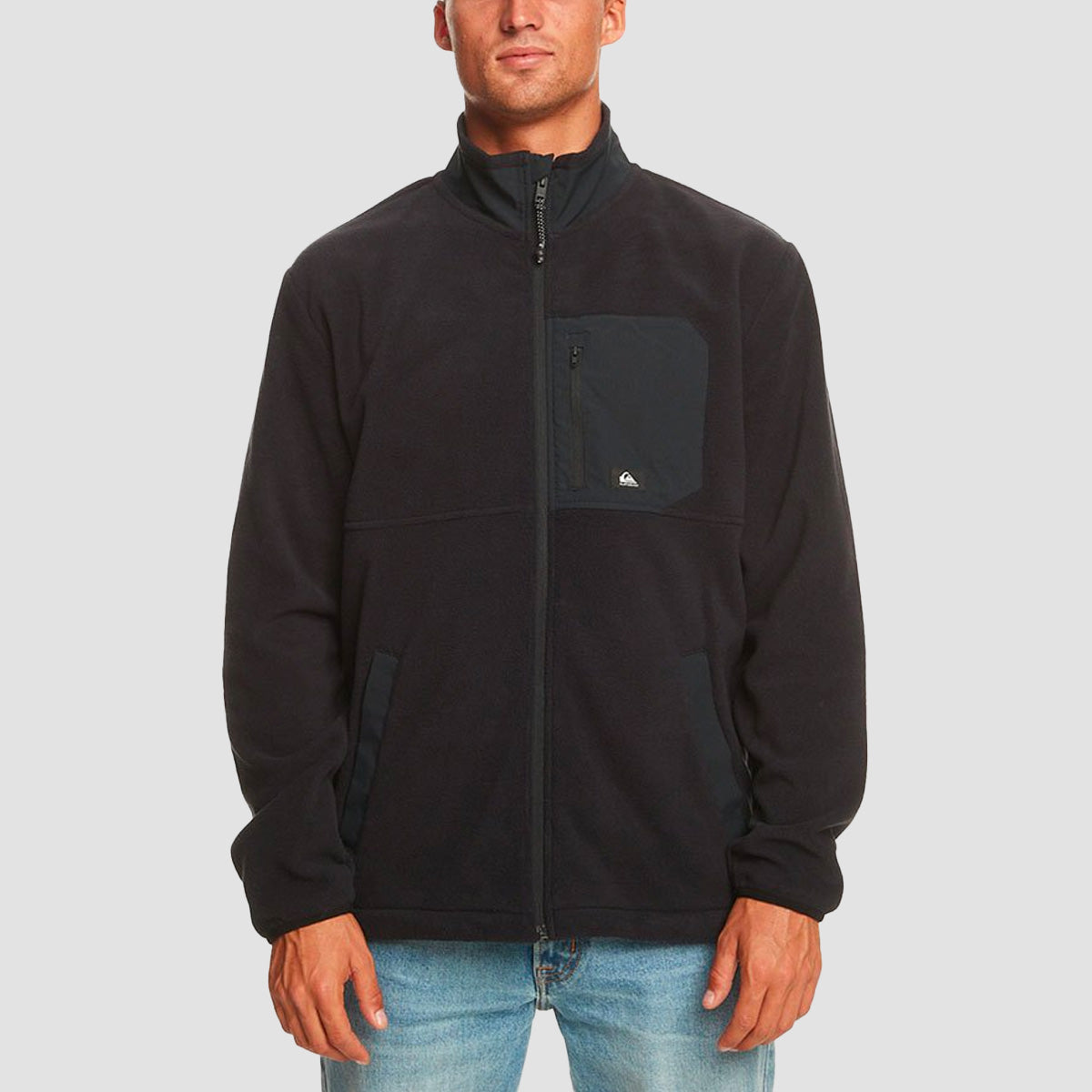 Quiksilver Collar Zip Fleece Black