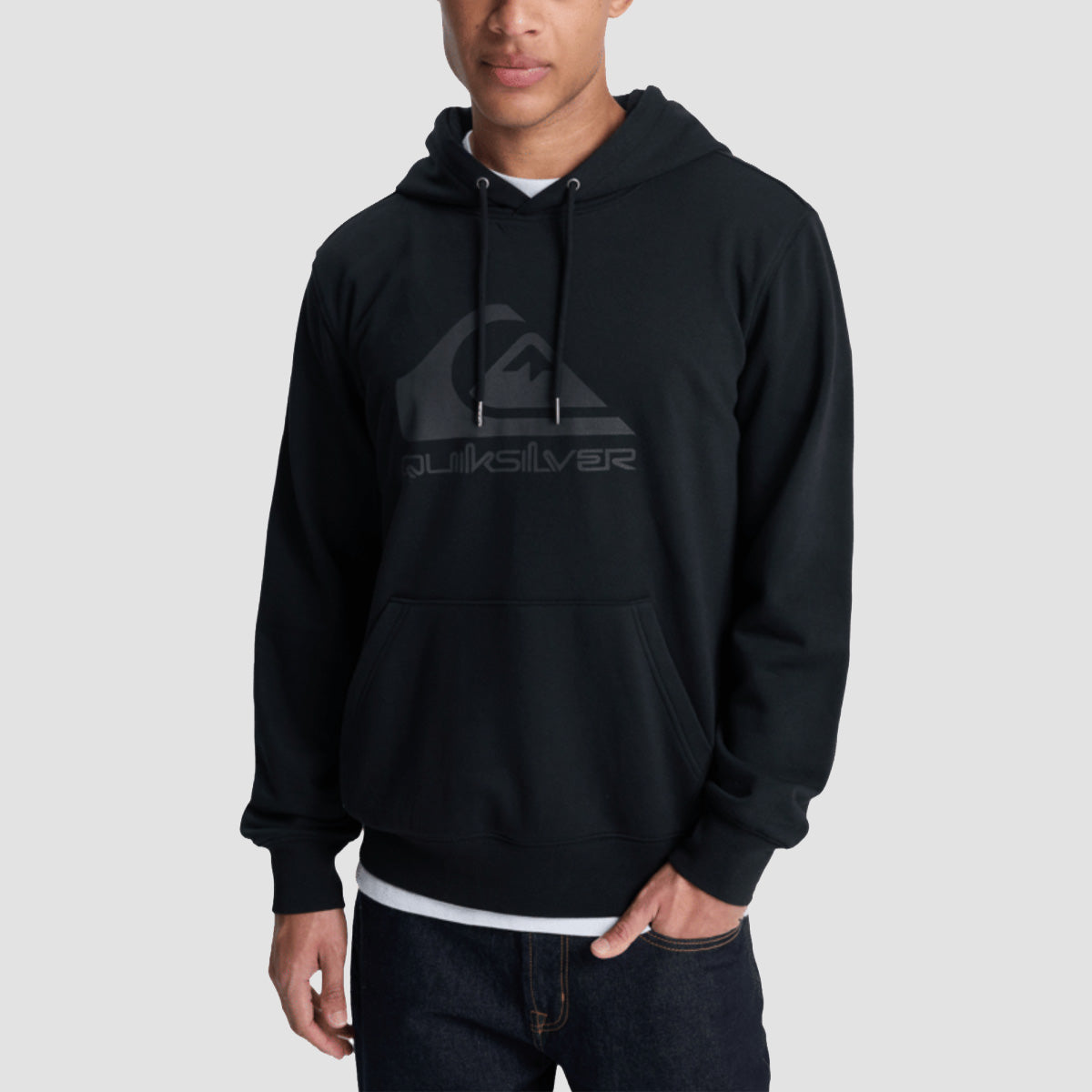Quiksilver Comp Logo Pullover Hoodie Black