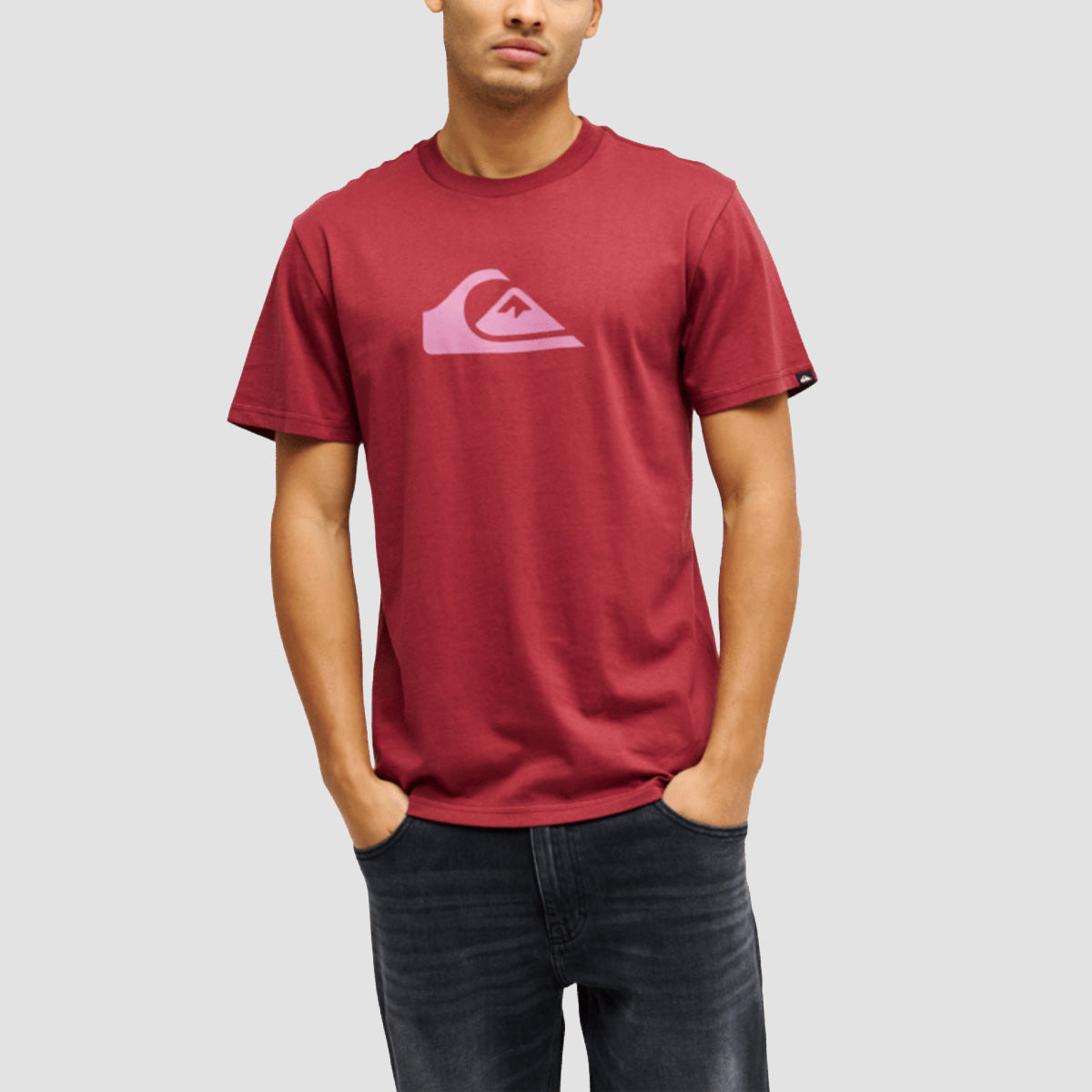 Quiksilver EV Comp Logo T-Shirt Oxblood Red