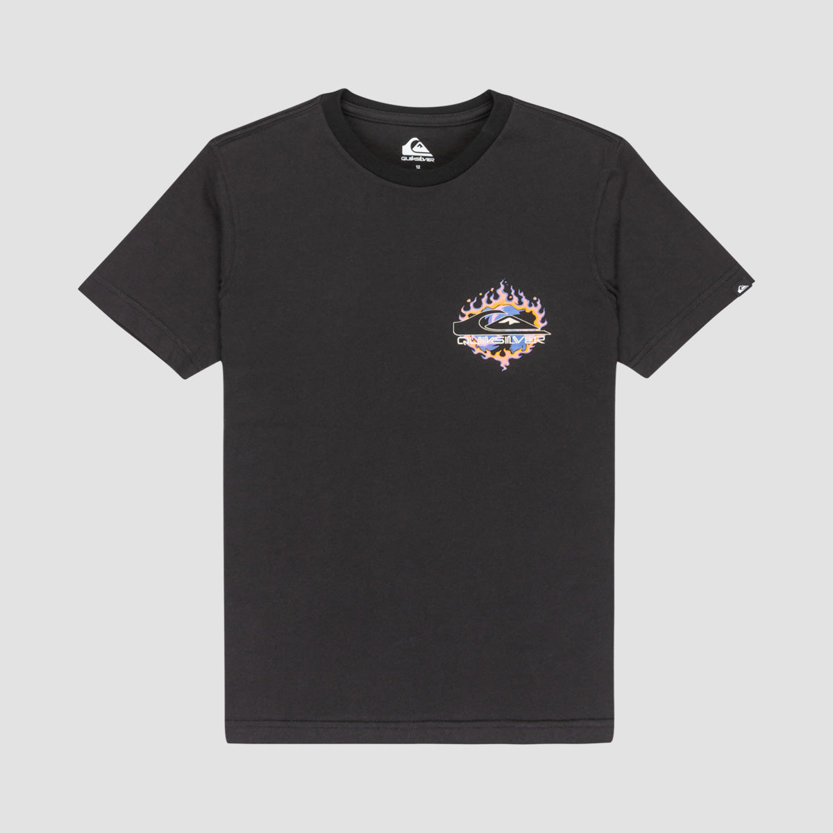 Quiksilver EV In Flames T-Shirt Black - Kids