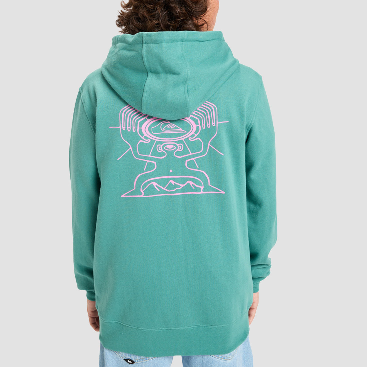 Quiksilver Graphic Zip Hoodie Deep Sea