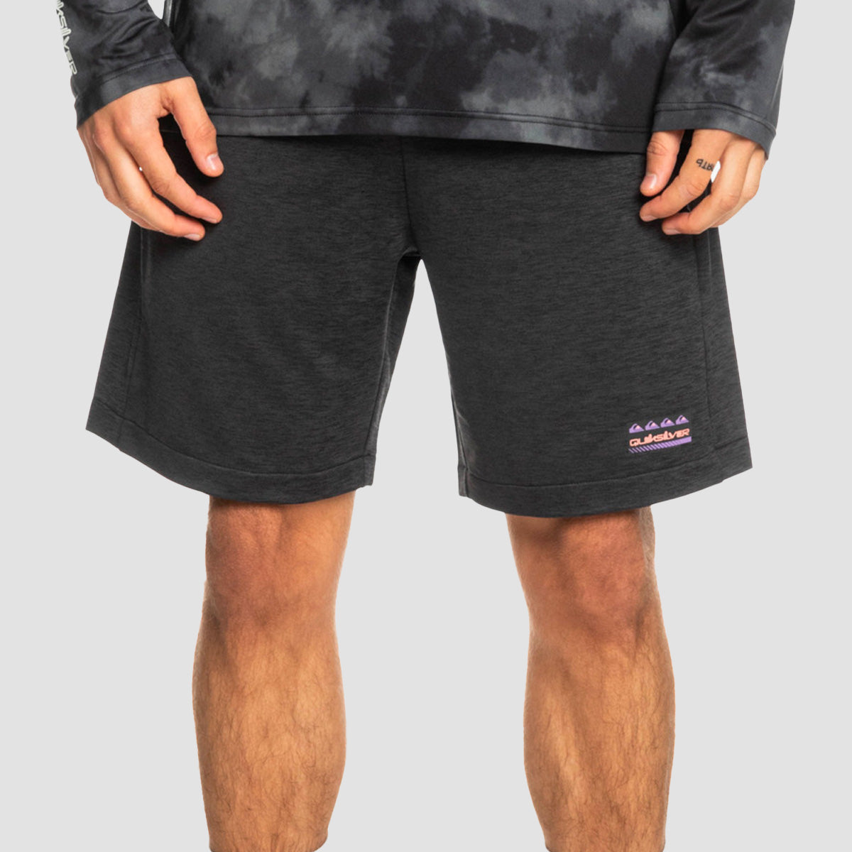 Quiksilver Knit Training 18" Shorts Black Heather