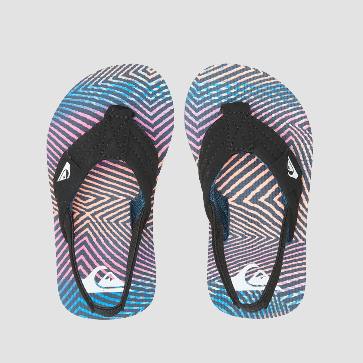 Quiksilver Molokai Layback Toddler Sandals Black/Orange/Grey - Kids