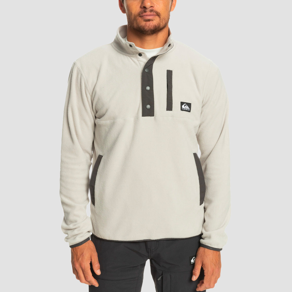 Quiksilver No Destination 2 Mock Neck Fleece Grey Violet