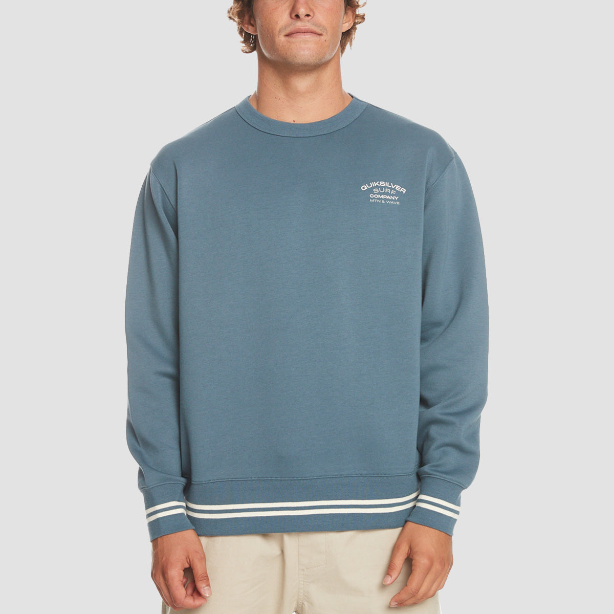 Quiksilver Rib Tip Crew Sweatshirt Bering Sea