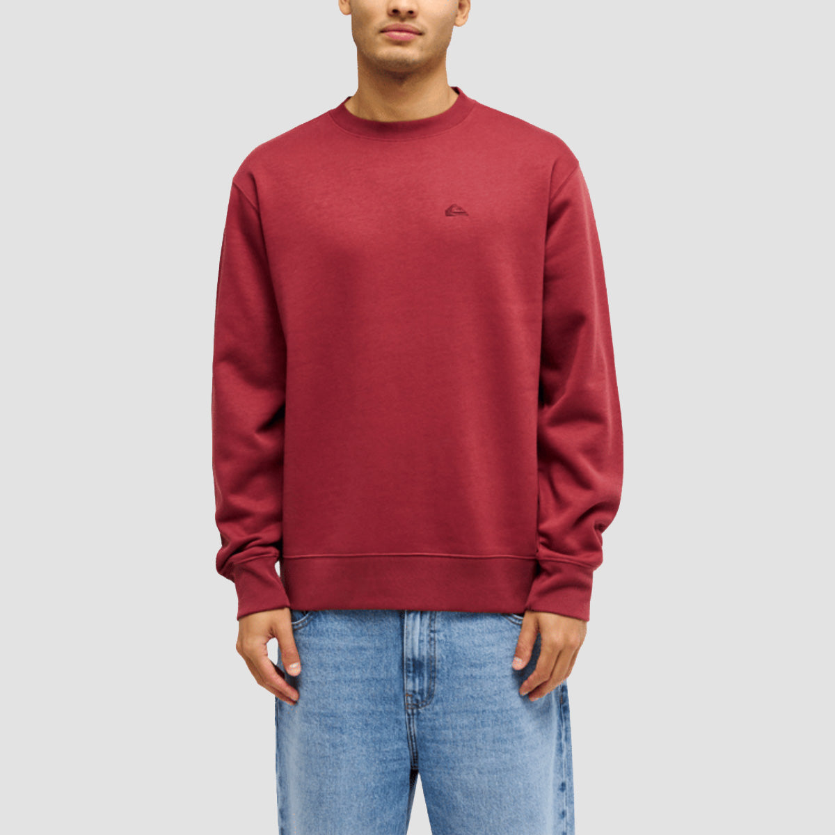 Quiksilver Salt Water Crew Sweatshirt Oxblood Red