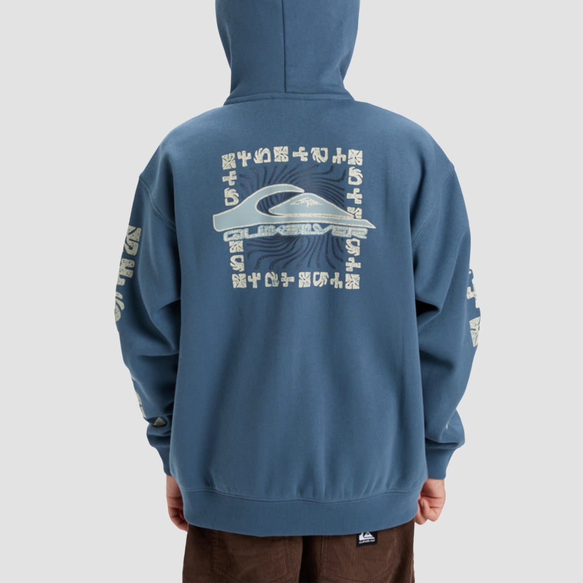 Quiksilver Salt Water Graphic Zip Hoodie China Blue - Kids