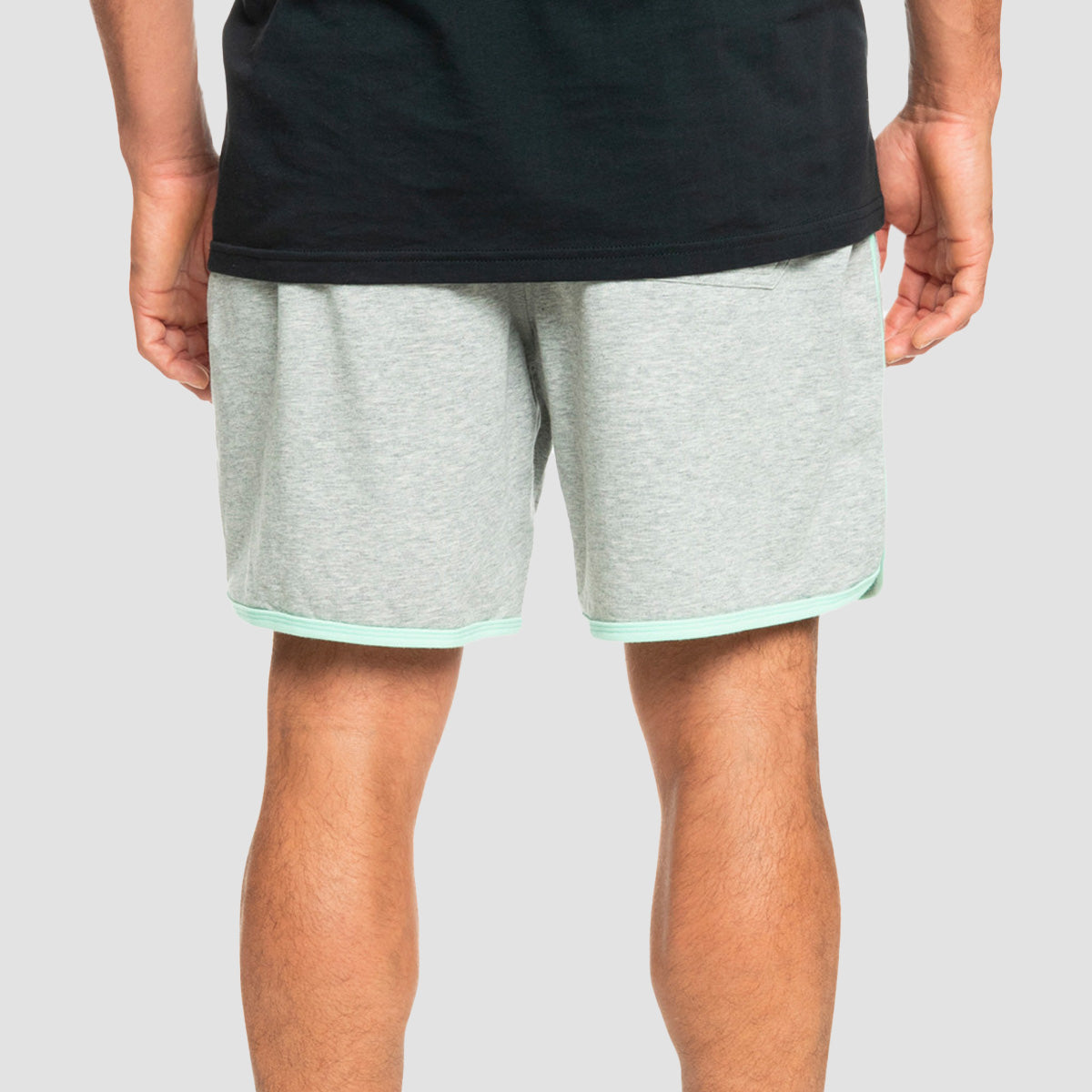Quiksilver Scallop Terry Sweat Shorts Light Grey Heather