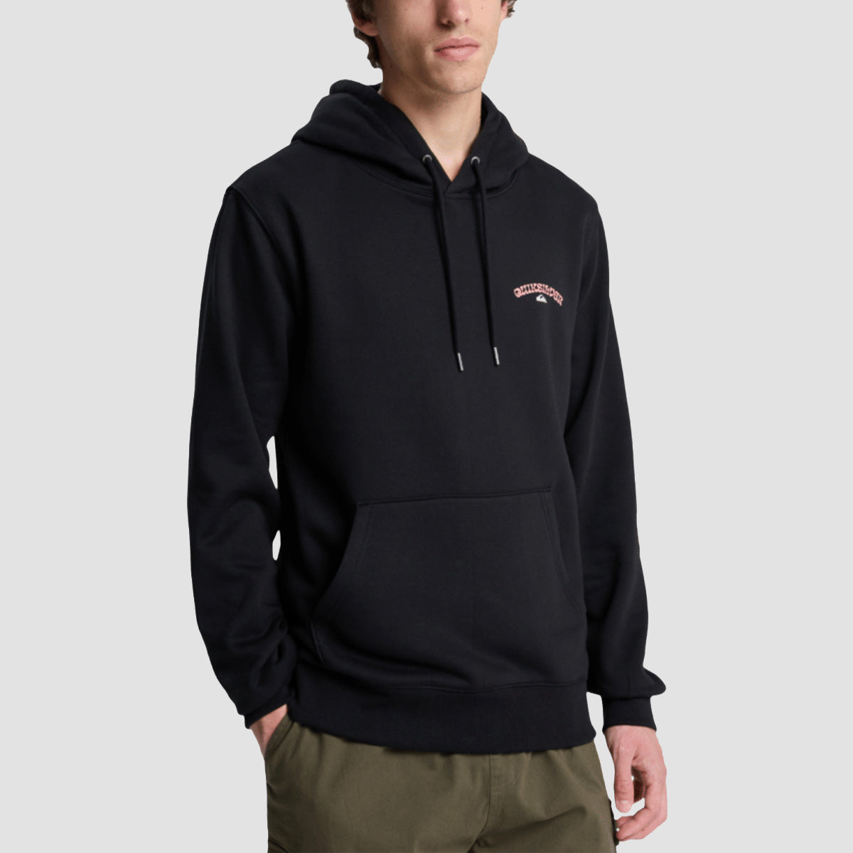Quiksilver Screen Front & Back pullover Hoodie Black
