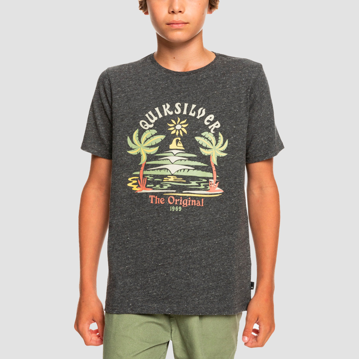 Quiksilver Strange Days T-Shirt Charcoal Heather - Kids