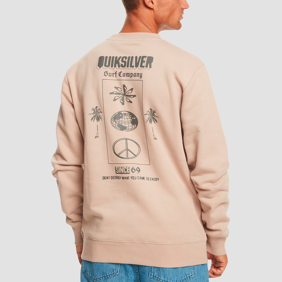 Quiksilver Surf The Earth Crew Sweat Goat
