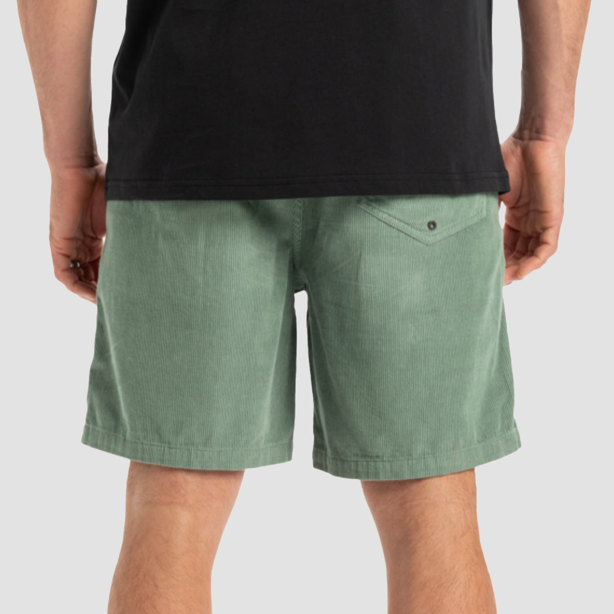 Quiksilver Taxer Corduroy Shorts Chinois Green