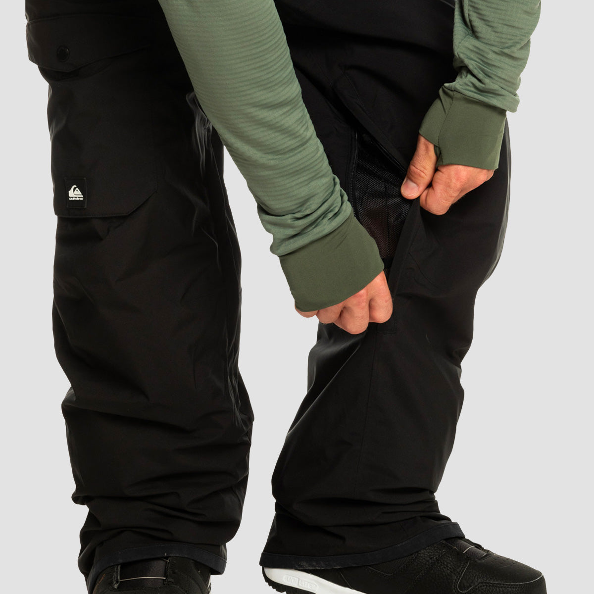 Quiksilver Utility 20K Snow Bib Pants True Black