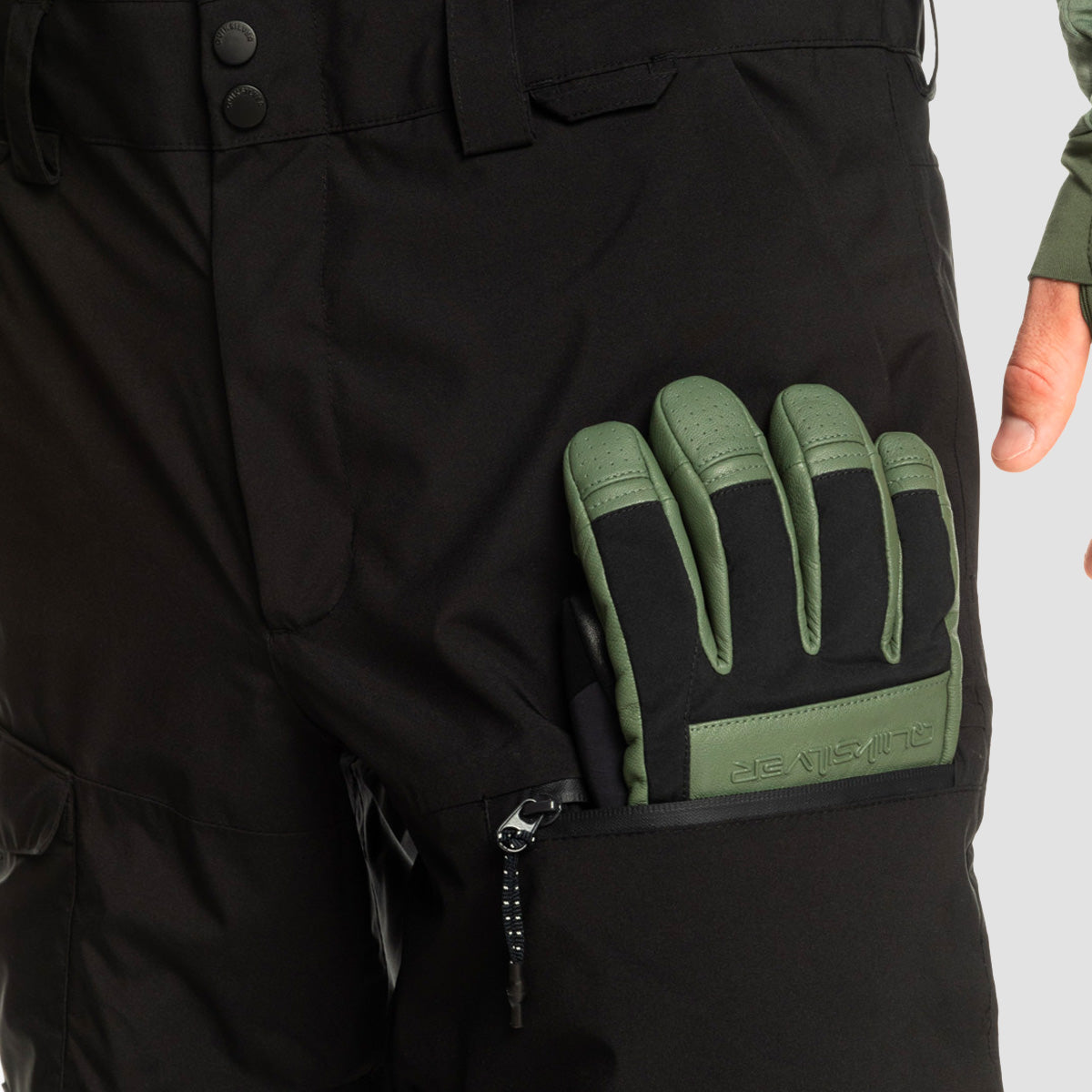 Quiksilver Utility 20K Snow Bib Pants True Black