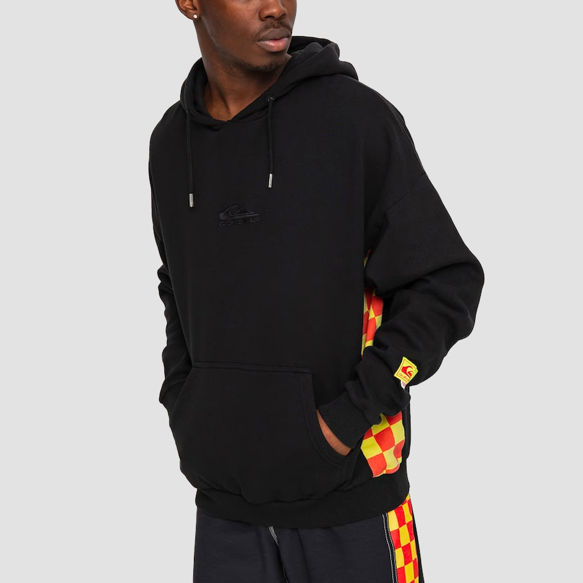 Quiksilver x Stranger Things Surfer Boy Checker Pullover Hoodie Black