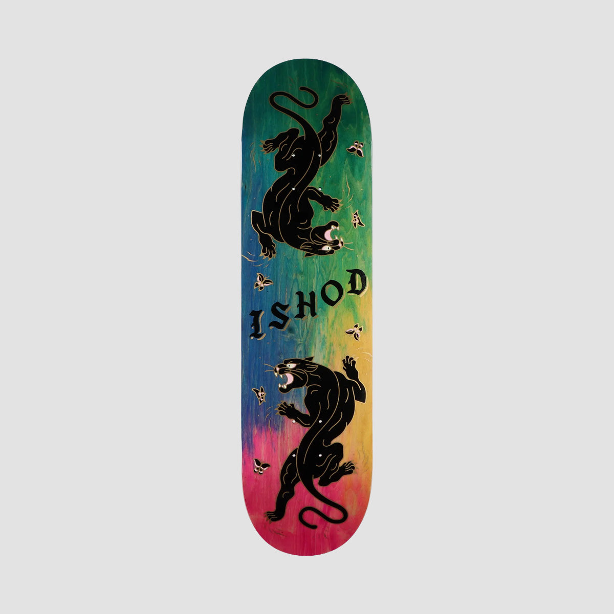 Real Ishod Wair Cat Scratch DBX Twin Tail Slick Skateboard Deck Tie-Dye - 8.25"