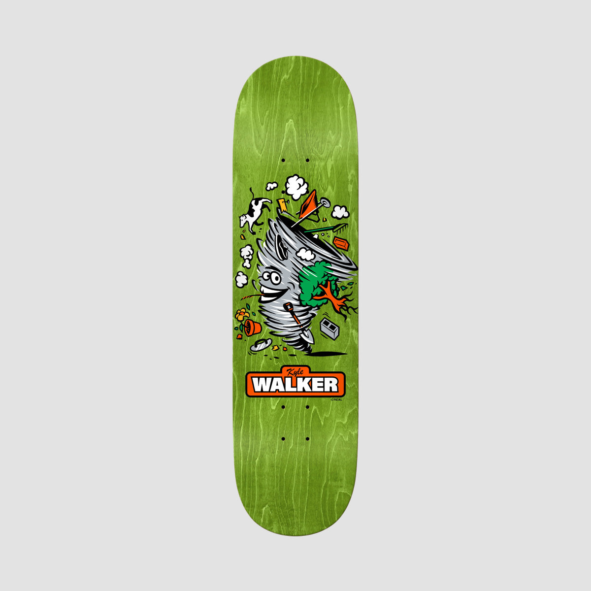 Real Kyle Mascot Easy Rider Skateboard Deck Green - 8.25"