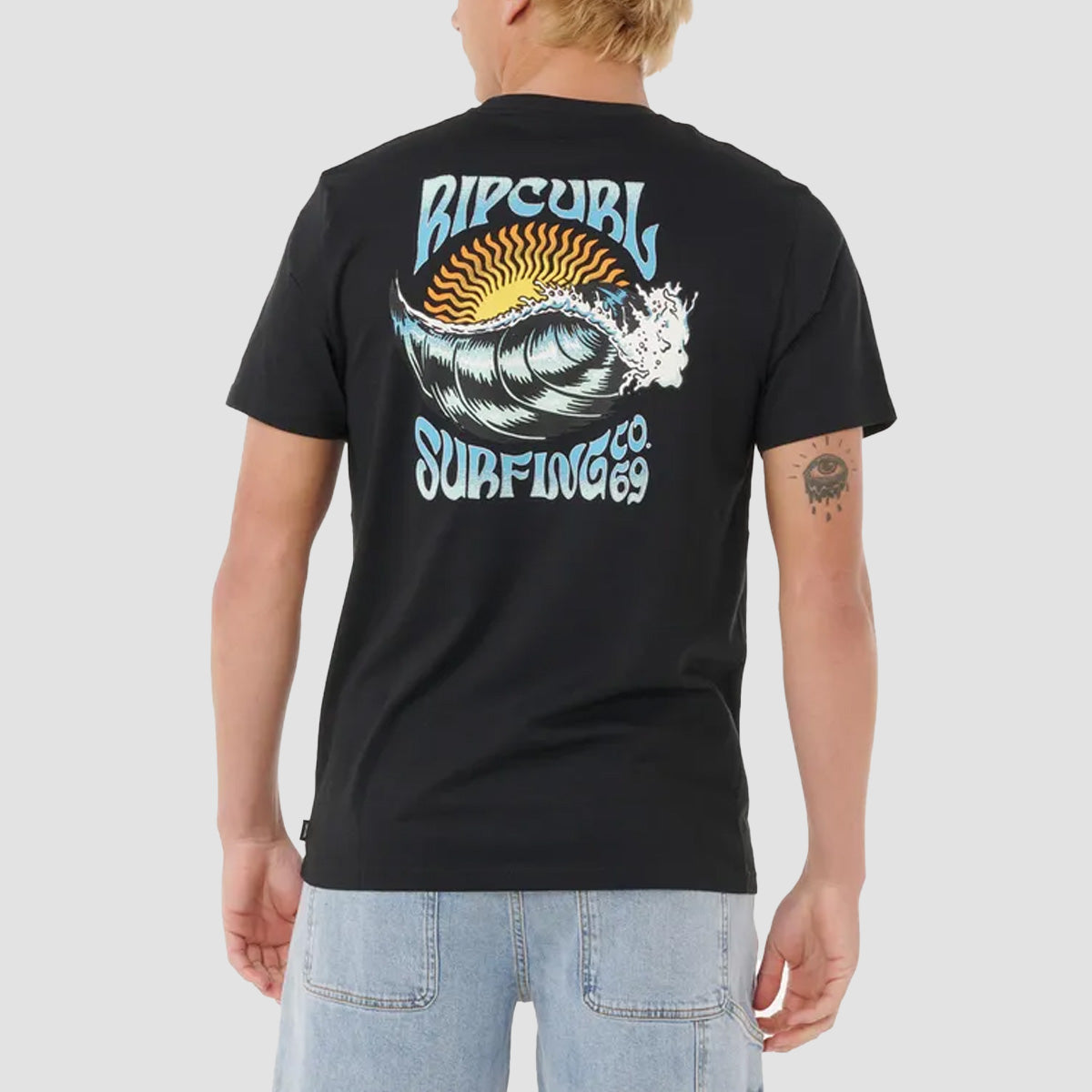 Rip Curl Hazed & Tubed T-Shirt Black