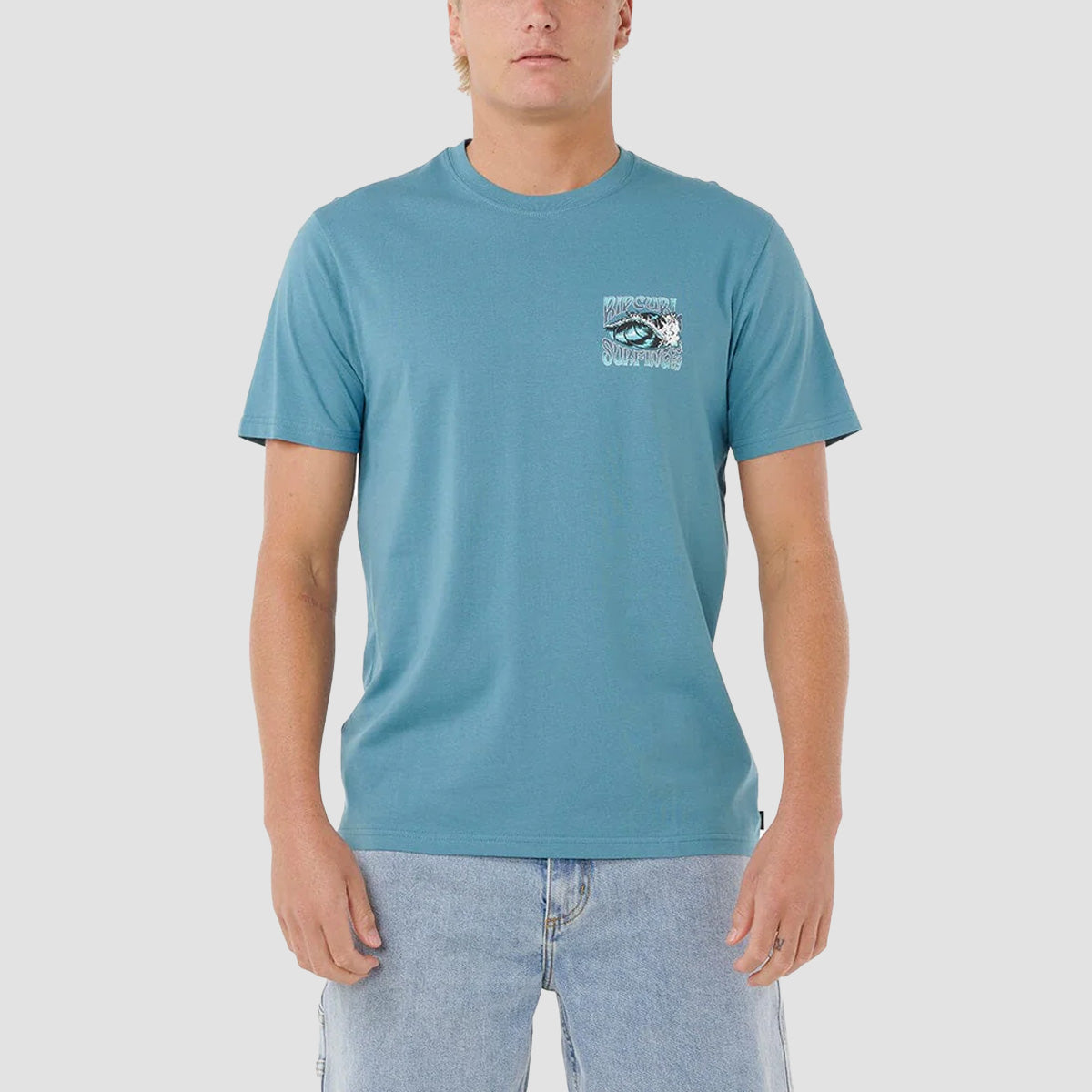 Rip Curl Hazed & Tubed T-Shirt Storm Blue