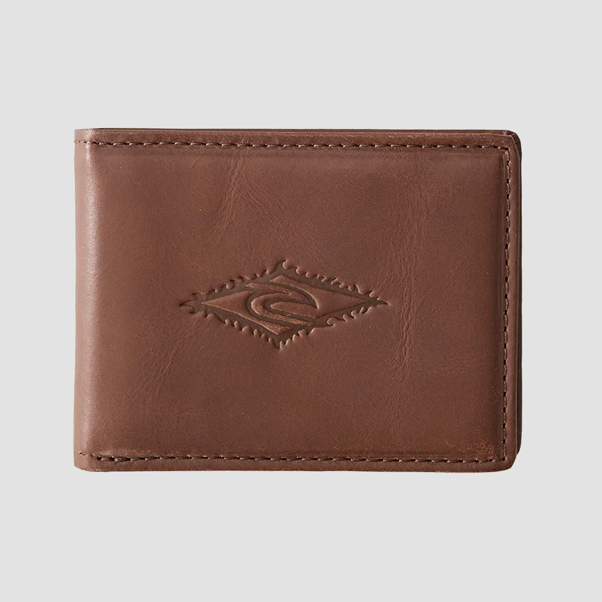 Rip Curl Raw Energy RFID Slim Leather Wallet Brown