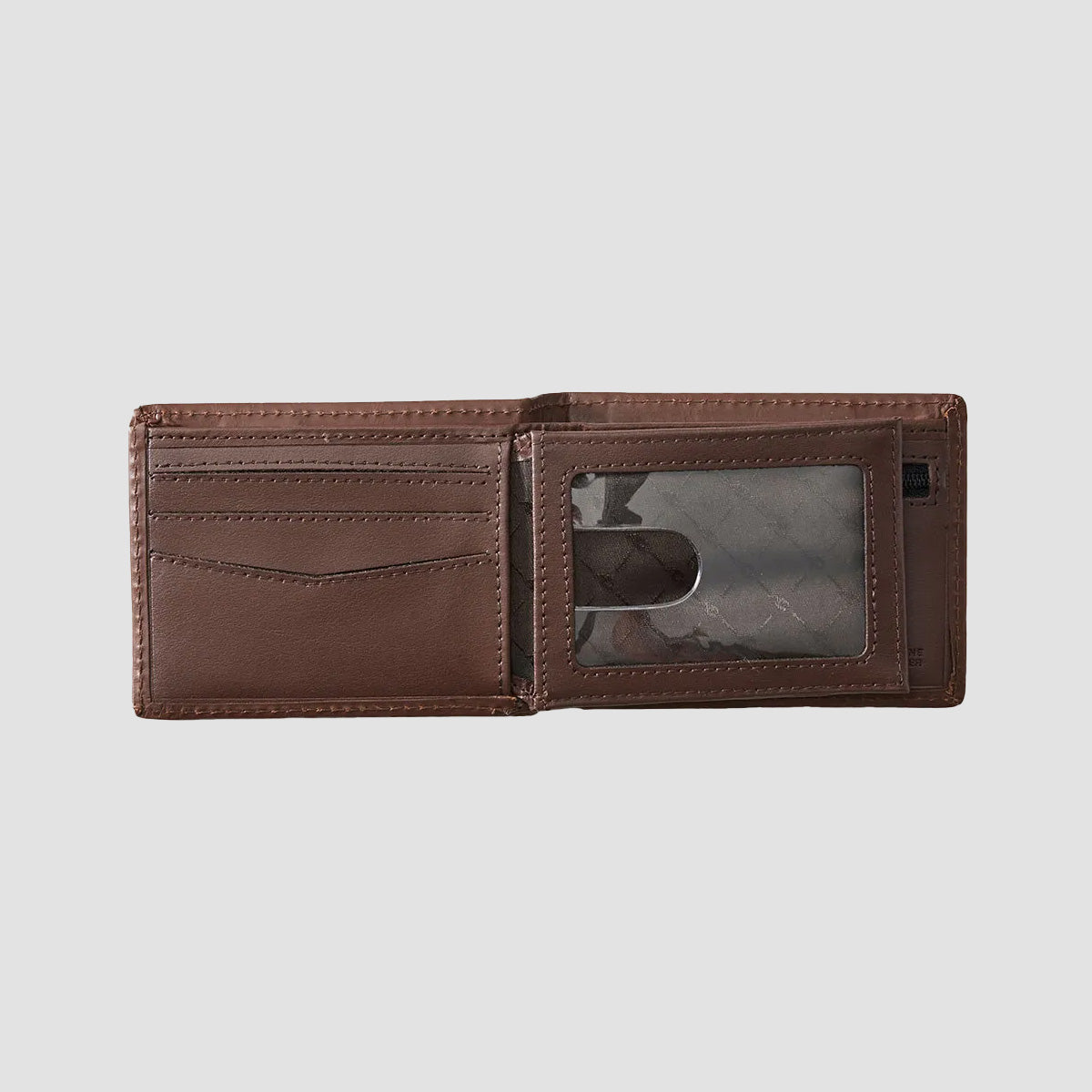 Rip Curl Raw Energy RFID Slim Leather Wallet Brown
