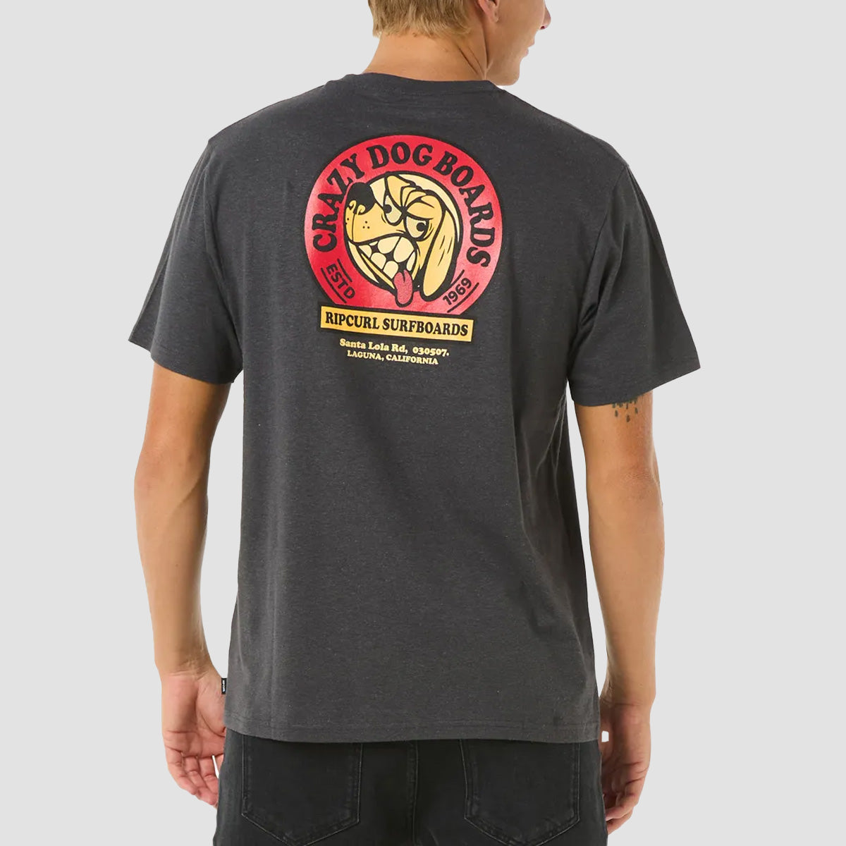 Rip Curl Shaper Address T-Shirt Washed Black
