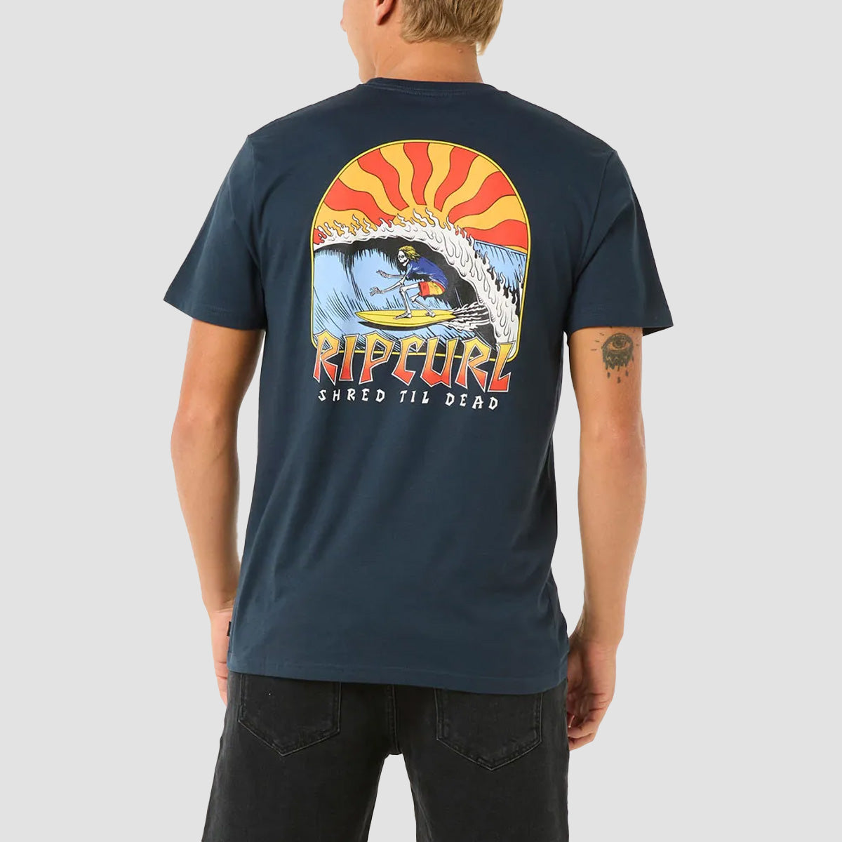 Rip Curl Shred Til T-Shirt Dark Navy