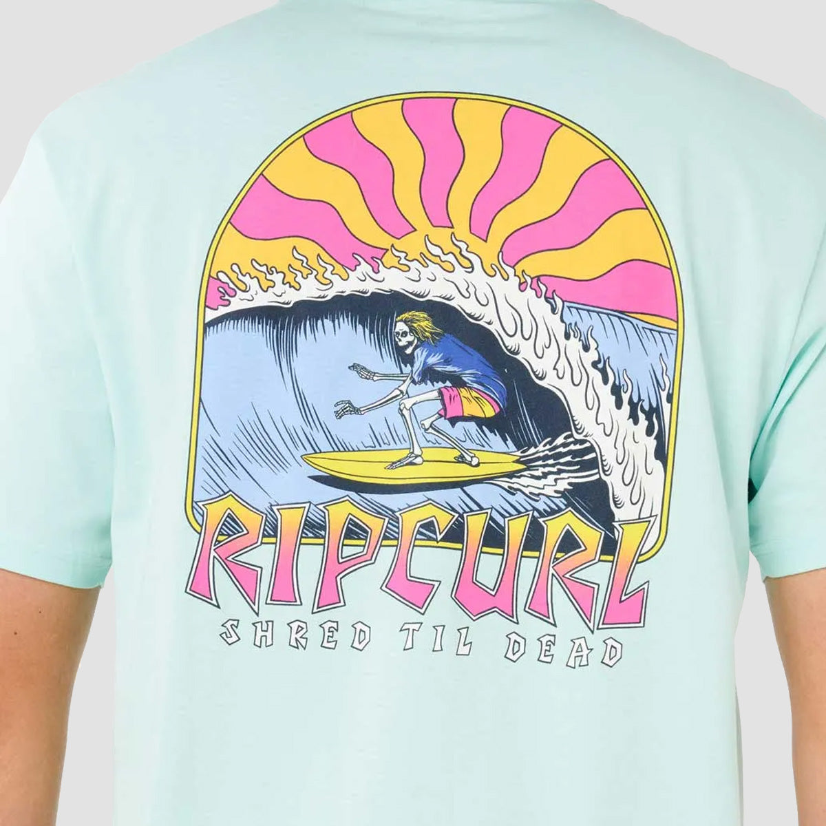 Rip Curl Shred Til T-Shirt Light Aqua