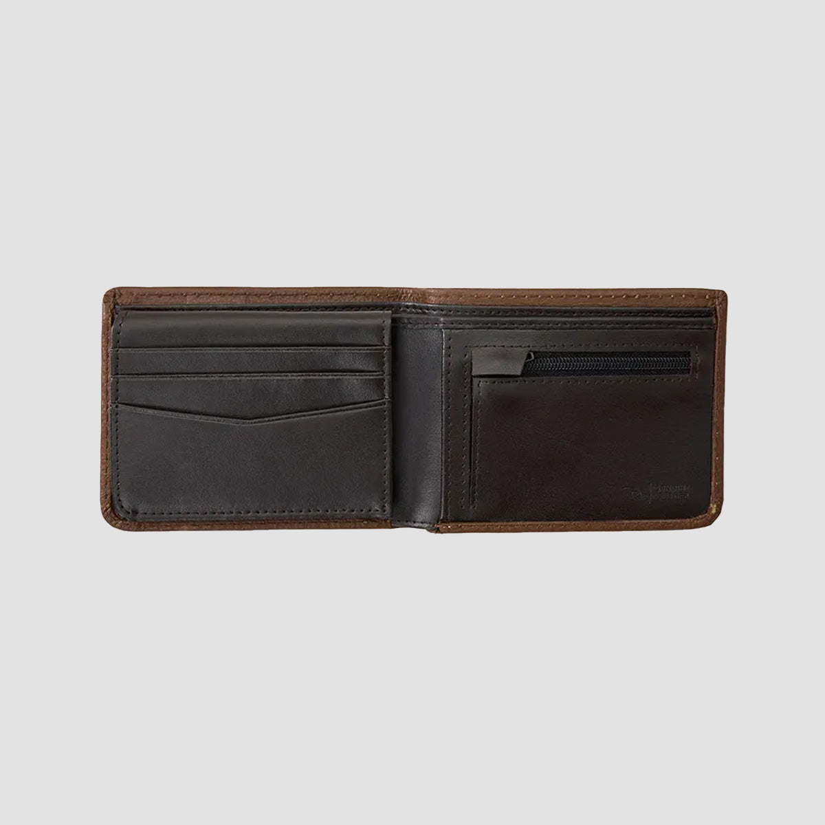 Rip Curl Wetsuit Logo RFID All Day Wallet Brown
