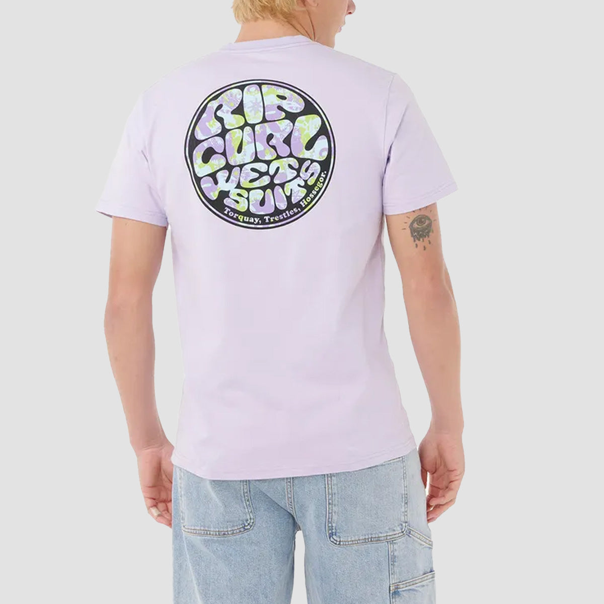 Rip Curl Wettie Passage Icon T-Shirt Iced Lavender