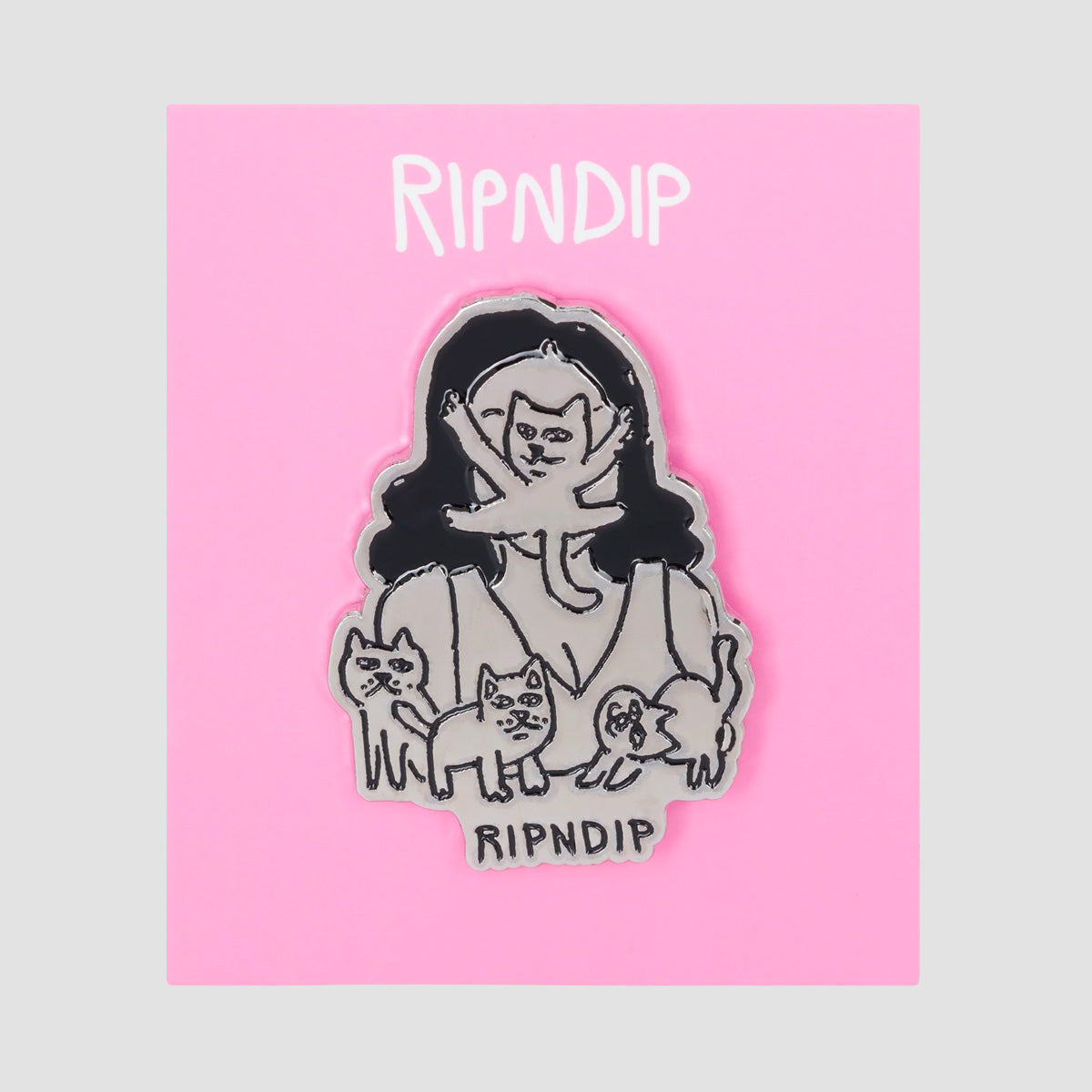 Ripndip Cat Lady Pin Multi