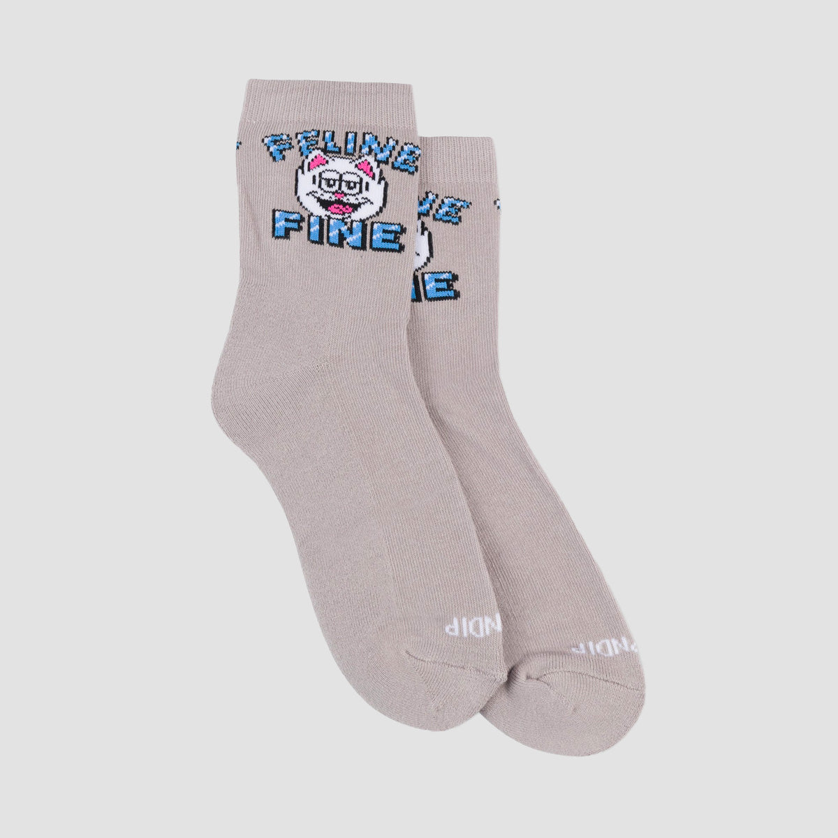 Ripndip Feline Fine Mid Socks Charcoal