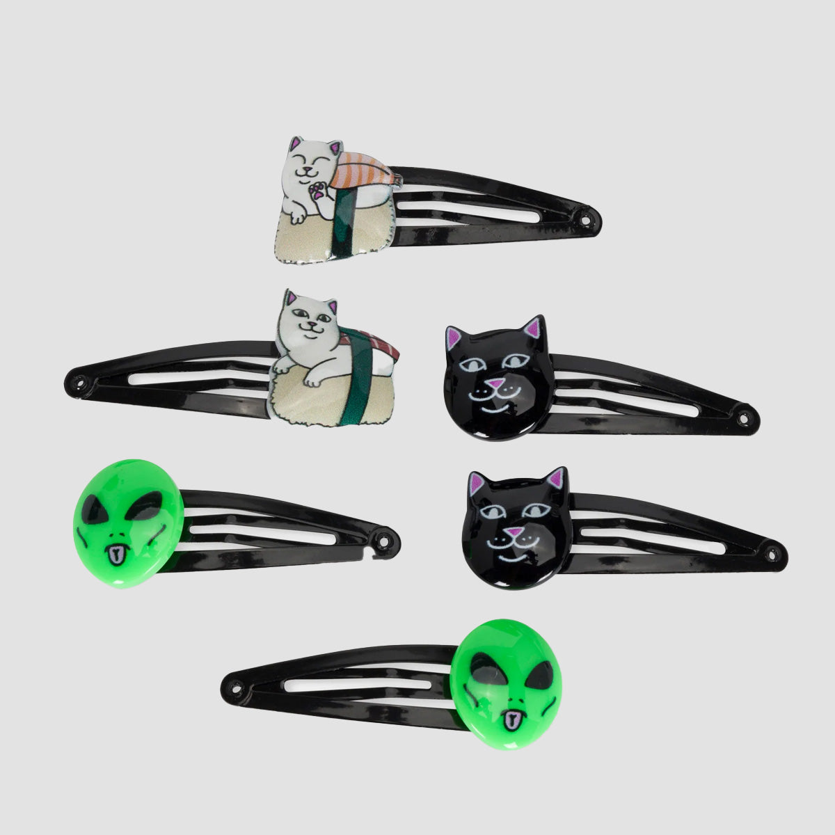 Ripndip Ripndip Gang Hair Clip 6 Pack Multi
