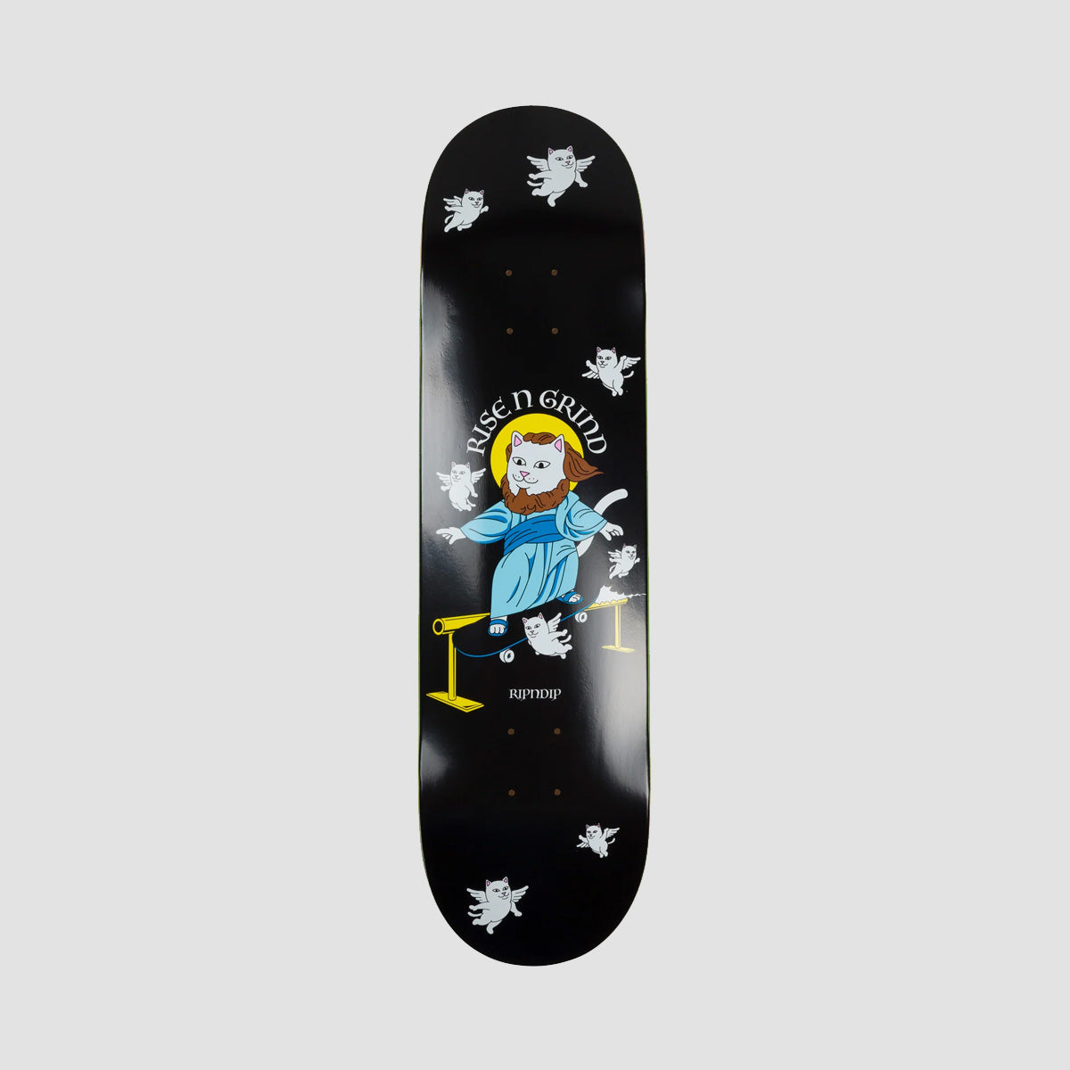 Ripndip Rise N Grind Skateboard Deck Black - 8.25"